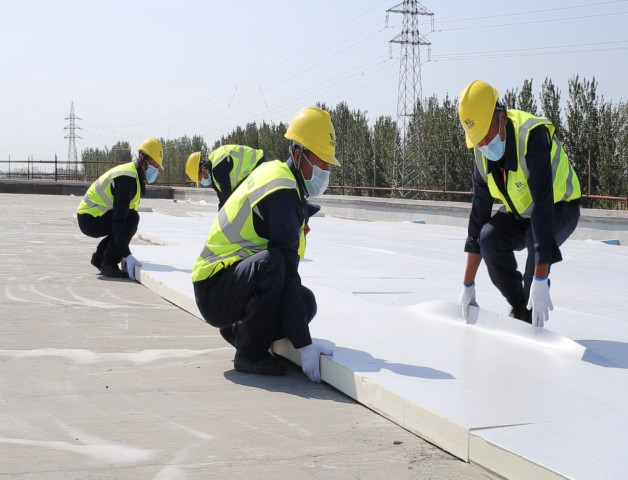Struktur der Imprägnierungs-u. Isolierungs-integrierten Überdachungsplatte WiCi