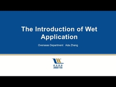 Nasse Anwendung (selbstklebende Membran, die zusammen mit nassem Zement verwendet wird)